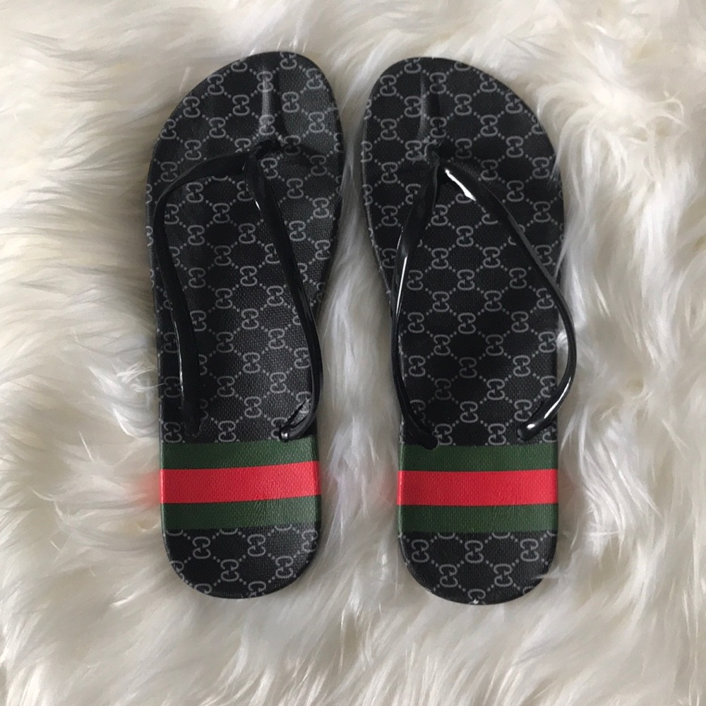 Rubber flip flops